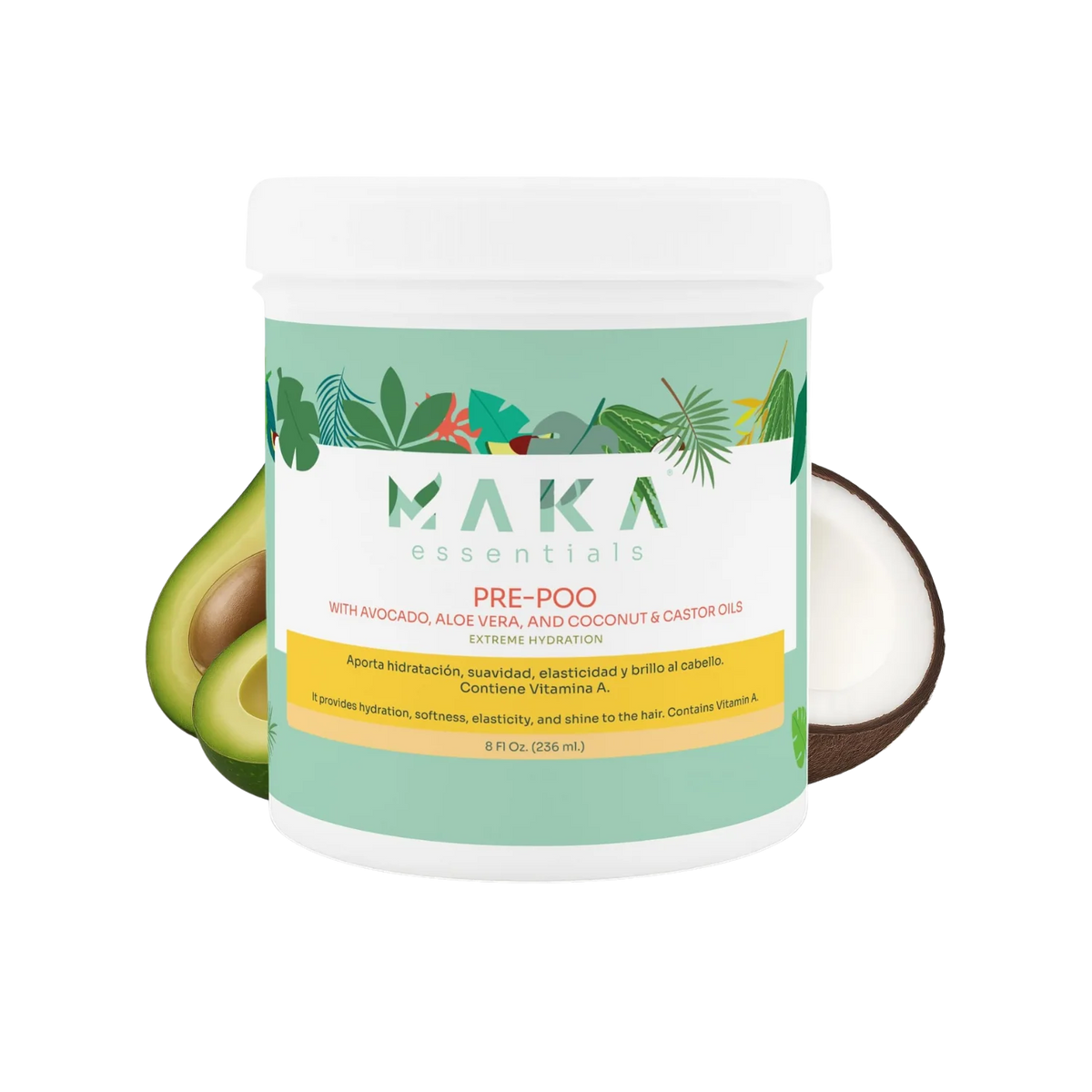 PRE-POO CON OLIO DI AVOCADO, ALOE VERA, COCCO E RICINO